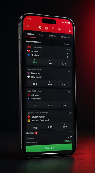 SportyBet mobile app on a smartphone showing a live bet slip